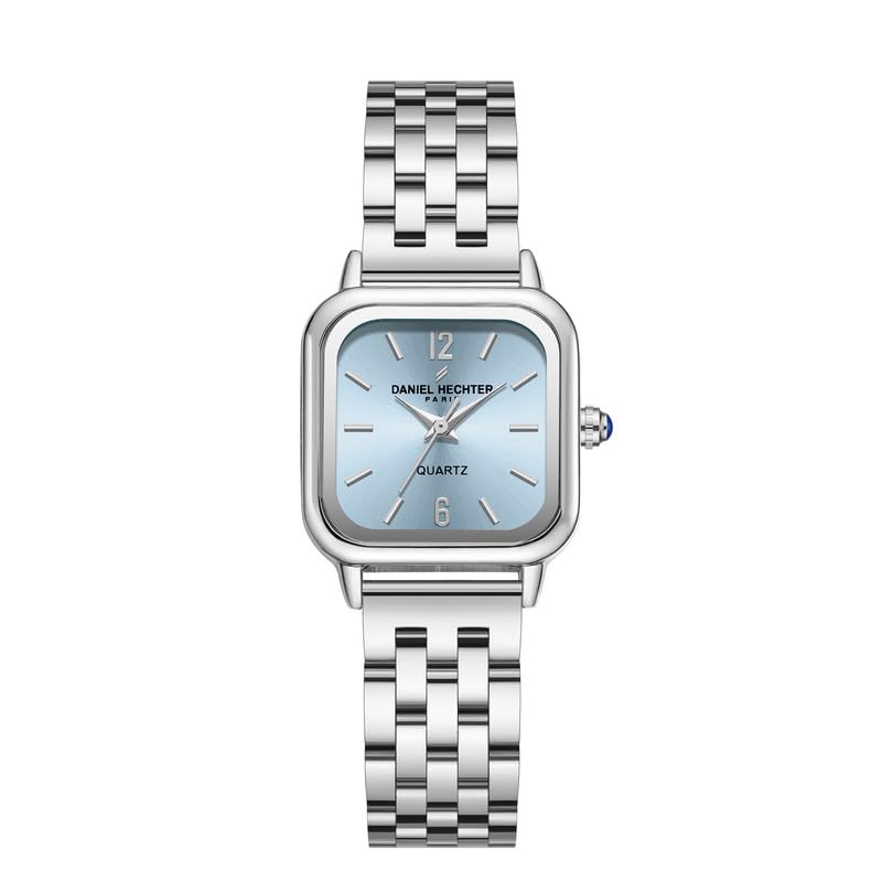 Paris Claire Collection Analog Quartz Watch for Women with Square Metal Case,Sunray Dial, Quartz Movement,Stainless Steel Strap and Water Resistant-image-22