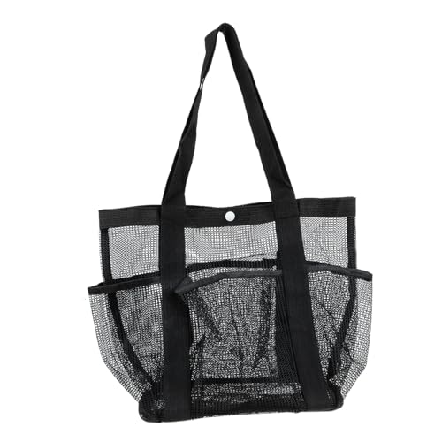 FOMIYES Bolsa de Playa de Malla Transpirable y Ligera con Gran Capacidad Bolsa de Viaje Multi para Baño Camping y Piscina para Actividades al Aire