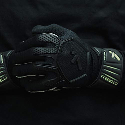 Storelli Sicario Original With Speedgrip Goalkeeper Gloves | Professional Soccer Goalie Gloves | Extreme Inner And Outer Hand Grip | Black | Large #TOP3
