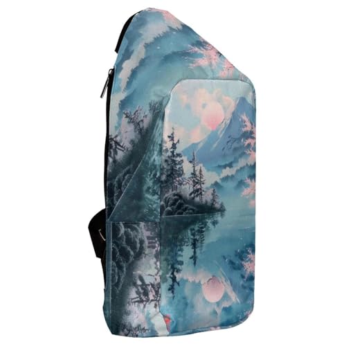 Mochila bandolera multicolor unisex para senderismo y turismo activo 4
