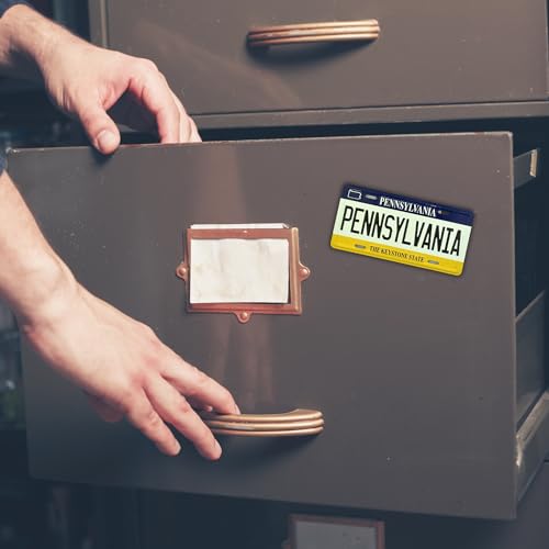 Imán decorativo placa Pennsylvania 3.5 pulgadas miniatura 6