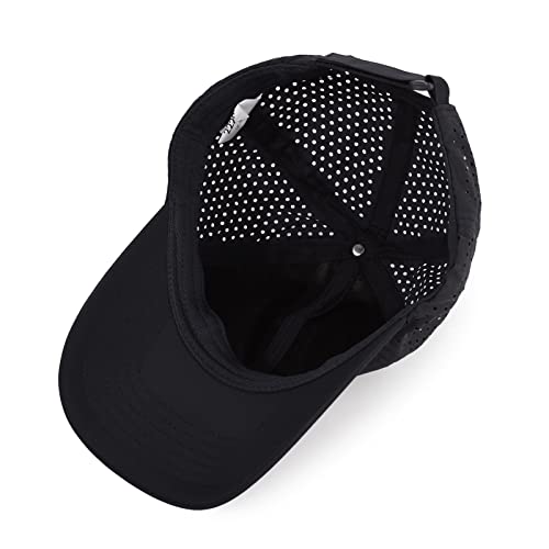 Image of Quick Dry Baseball Cap Curved Brim Mesh Snapback Hat for Men Women