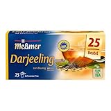 Meßmer Darjeeling | 25 Teebeutel | Blumig-lieblich | Feiner Schwarztee aus Darjeeling
