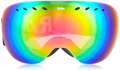 Lunettes de ski sphériques Ravs pour des journées de snowboard sans buée en haute montagne