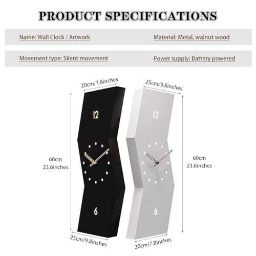 Horloge murale d'angle double face XJBTBA pour optimiser les piliers - 5