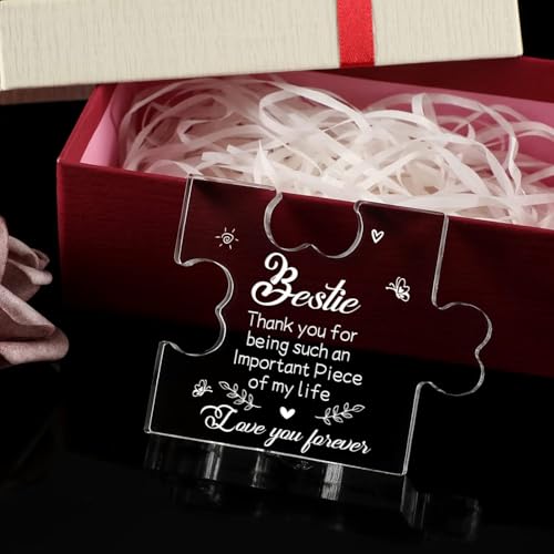 Image of Heart shaped plaque gift (Bestie)