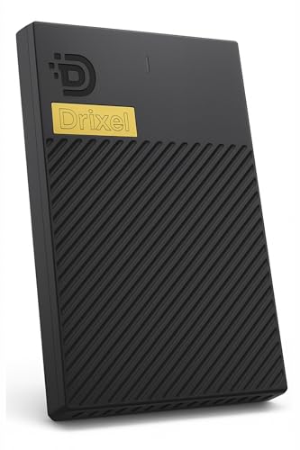 MAYUMI DRIXEL 1 TB Hi-Speed Portable Hard Drive, Type-C and USB 3.0, 2-in-1 Mobile and PC Compatible, Heavy Duty Ultra Slim HDD, 2 Yrs Warranty (DRIXEL, 1 TB)