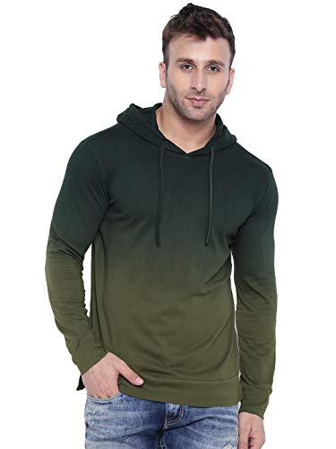 Image of GRITSTONES Tan dye Hooded T-Shirt GSHDOMB2029-P