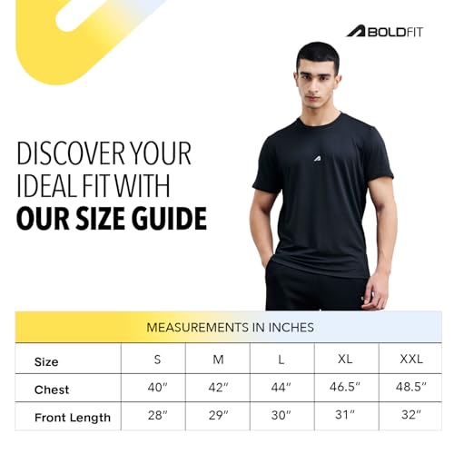 Boldfit Tshirt for Man Regular fit Gym t Shirts for Men Workout Active wear t Shirt for Man Running Mens t-Shirts Running Tshirt for Men Workout Gym wear Mens