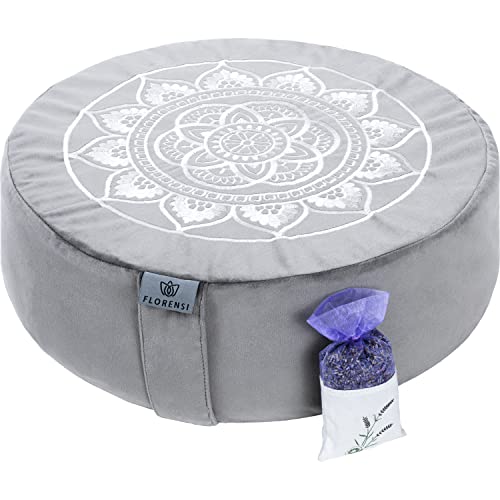 Florensi Meditation Cushion with Lavender Sachet - Comfortable Fl...