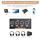 Neoteck 4 Kanal Kopfhörerverstärker Metall-Stereo-Audio-Verstärker mit Lautstärkeregler 3,5 mm Audiokabel 4-Kanal Mono/Stereo-Audioverstärker für Aufnahme/Mischung/Musikpraxis