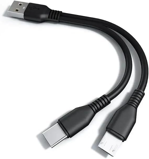 Amazon.co.jp: USB 二股ケーブル 2 in 1 USBタイプC Yスプリッタケー