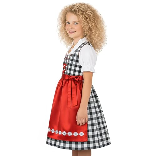 Vestido Dirndl alemán para niña talla 4 miniatura 3