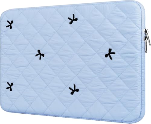 Funda acolchonada para portátil 13-15.6 pulgadas Bow azul miniatura 1