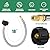 GardenNow 2 PCS RV Propane Hose 18 Inch Stainless Steel Braided Camper Tank Hose Rv lp Gas Hoses Connector for Standard 2 Stage Propane Regulator 40Lb Tank with 1/4" Inverted Male Flare/QCC1 Fitting