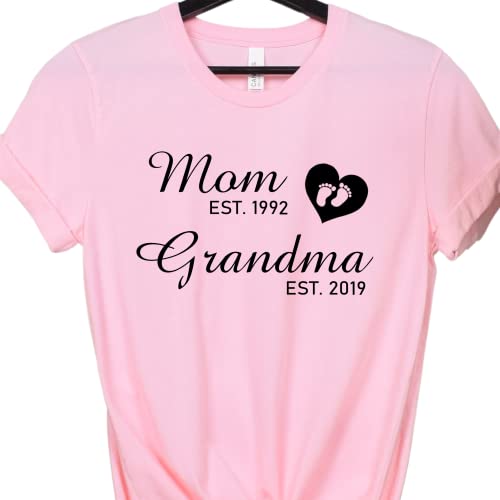 Generic Personalized Mom And Grandma Established Year Shirt thumb #3