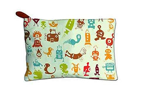 PAPER PLANE DESIGN Multipurpose Cosmetic Bag Makeup Pouches with Zipper Size 9 X 6 inch (Cartoon Face)