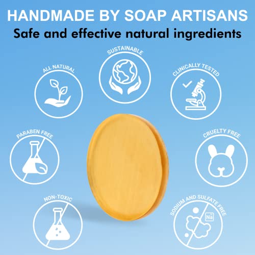 Mirai Clinical Travel Size 20g Mini Handmade Japanese Persimmon Purifying and Deodorizing Natural Chemical-Free Soap Bar for Nonenal Body Odor - Thumbnail 5