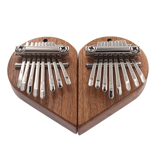 QISILE Kalimba Mini piano à pouce portable 8 touches en forme de cœur pour enfants et adultes débutants, facile à… - Les Beatles, Paul McCartney, John Lennon, RIngo Starr, George Harrison QISILE Kalimba Mini piano à pouce portable 8 touches en forme de cœur pour enfants et adultes débutants, facile à…