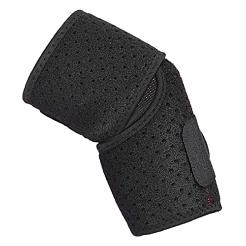 Gogogmee Elbow Pads Arm Support Protector Elbow Immobilizer Brace Elbow Brace for Basketball Elbow Sleeve Elbow Pad Strap Football Arm Pads Elbow Bands Sbr Black
