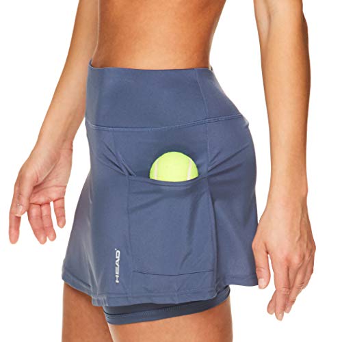 image for HEAD Women's Athletic Tennis Skirt with Ball Pocket - Workout Golf Exe
