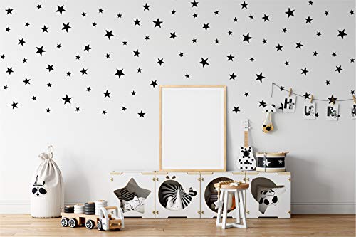 Vinilos decorativos estrellas negras set 166 piezas miniatura 2