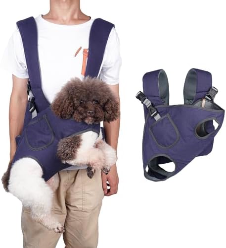 Pet Backpack Carrier, Pet out Backpack for Cat&Dog, Dog Travel Bag with Breathable Mesh, Adjustable Carrier for Small&Medium-sized Pets, Legs-out Easy-Fit Dog Carrier for Traveling, Cycling, Hiking