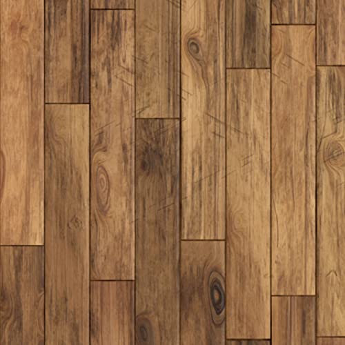 Image of DWELLSINDIA Vertical Wooden Bricks Self Adhesive Wallpaper Peel & Stick, Waterproof, Scratch Resistant, Laminated (41cm x 244cm, Vertical Wooden Bricks)