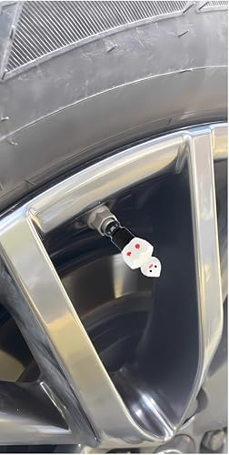 4-Pack Handmade White Eggshell Duck Valve Stem Caps for Schrader Valves, Cute & Playful Car and Bike Accessory, Fun Tire Decoration, Unique Gift for Car Enthusiasts