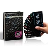 Ben Niu Black PVC Playing Cards Linen Finish 3D Laser Holographic Case
