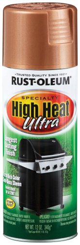 Rust-Oleum Available 241232 High Heat Ultra Enamel Spray, Copper, 12-Ounce, Aged Cooper