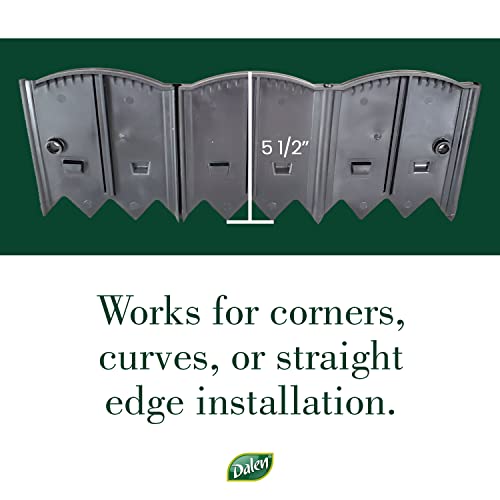 Dalen HammerEdge Pound in Edging - 16 Durable Interlocking Pieces -18 feet of Coverage - Made in USA - Easy to Install - 1 Pack