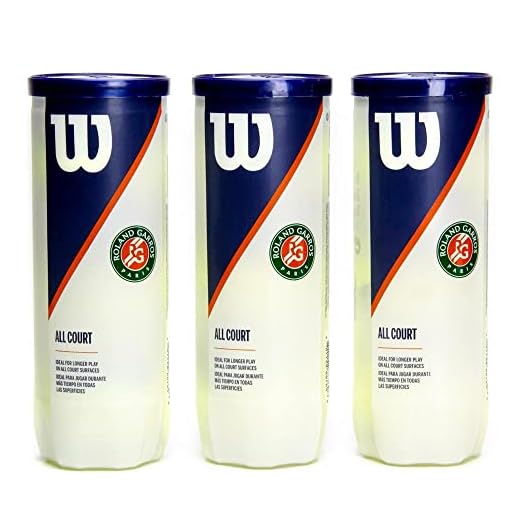 Bola de Tênis Wilson Roland Garros All Court - Pack com 3 Tubos