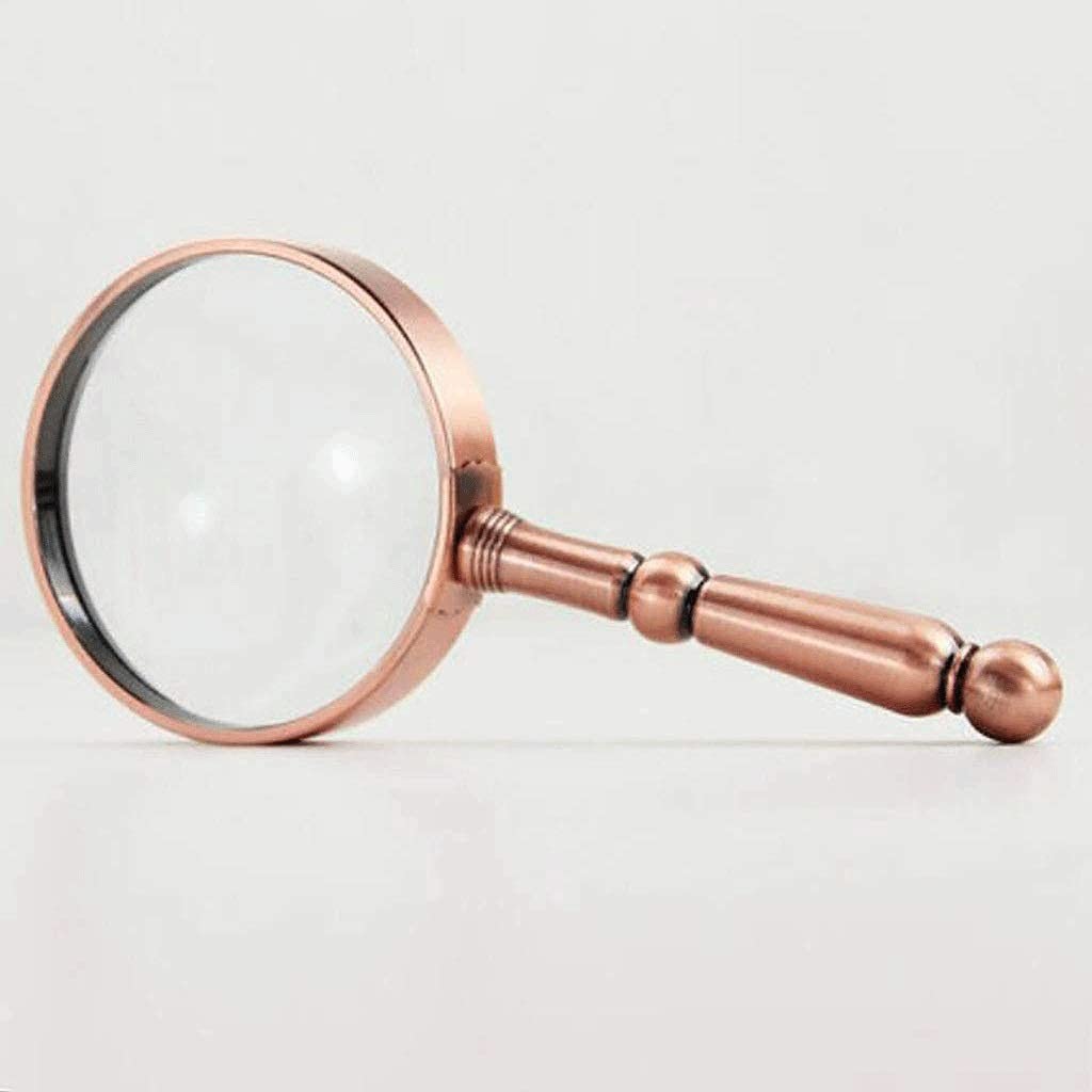 Lente d'Ingrandimento Portatile in Bronzo ad Alta Definizione per Anziani, Speciale per la Lettura, espandibile per Anziani, Lente d'Ingrandimento Portatile