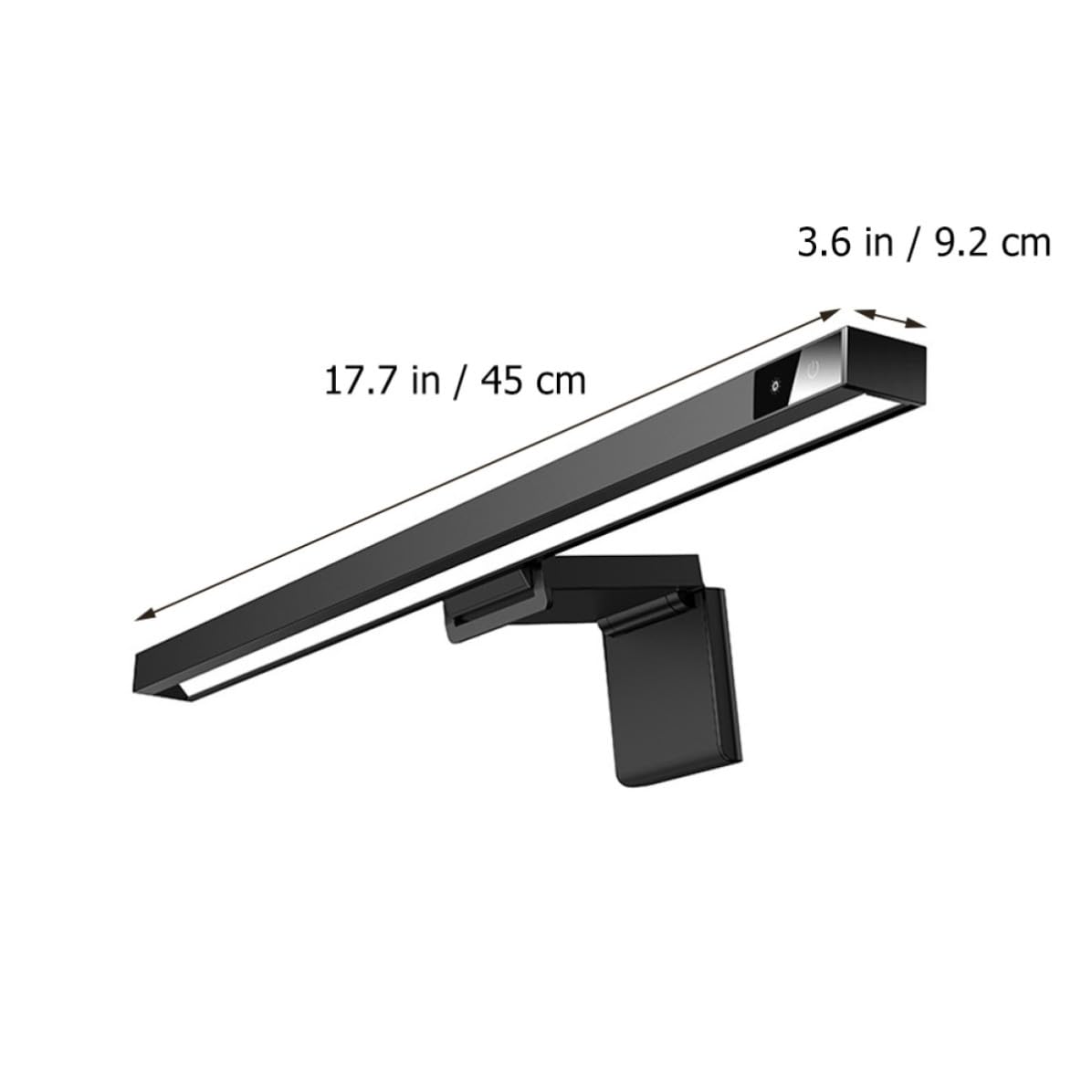 Levemolo Lámpara LED para Pantalla de Computadora Negra Diseño Colgante y Material Abs Adecuado para Lectura y Oficina Aumentando la Eficiencia Laboral