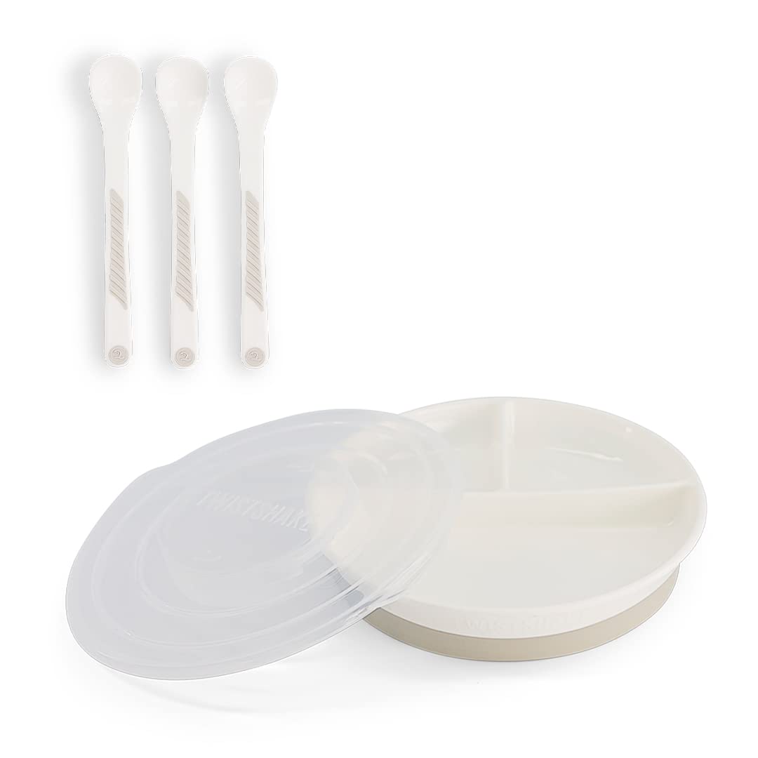 Set Stoviglie Twistshake Per Bambini - Con Piatto Divisorio, Posate E Tovaglietta Ad Aspirazione, Da 6 Mesi - Foto 12