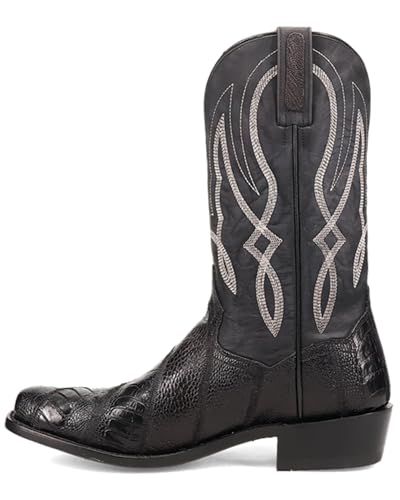 Dan Post Men's Exotic Ostrich Leg Western Boot Square Toe - Dps11193