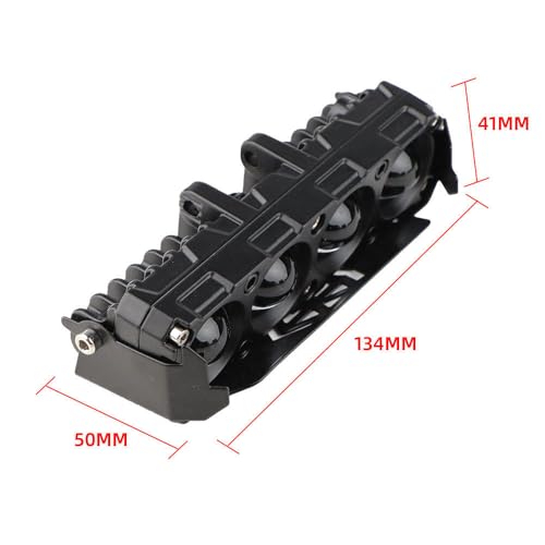 Image of NIGHT LIFE 4 Lens Dual Color LED Fog Light Bar with White & Yellow Modes, 12V Waterproof Aluminium Alloy Body, IP67, High Brightness Long Range Spotlight for Cars & Bikes (Pack Of 1)