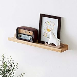 50 cm eiken fotolijst, rustiek, massief zwevende plank, wandplank, hangplank, ideaal voor woonkamer, slaapkamer, hal…