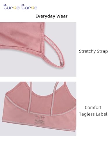 7 Packs Girls Bras Girls Sports Bra Girl Training Bra Seamless Crop Cami Comfort Preteen Bras 8-14 Years2