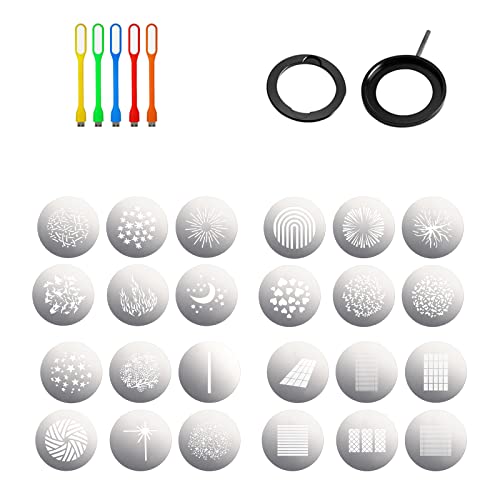 Godox GOBO Set SA-09-001, SA-09-002, SA-09-003, SA-09-004 Kit with GOBO Set Holder SA-10 Kit for Godox S30, S60 Focusing LED Video Light with USB LED