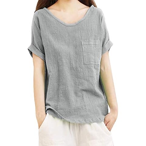 T-Shirt QWUVEDS Coton et Lin Cover