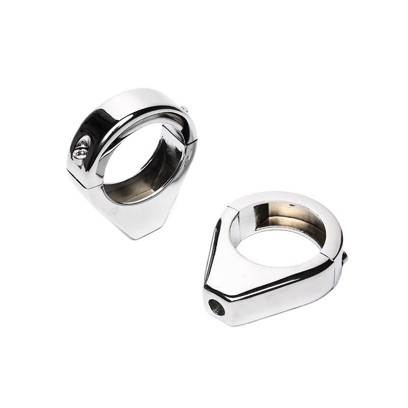 Pince clignotant moto 41mm alu noir usiné pour Softail finitions haut de gamme