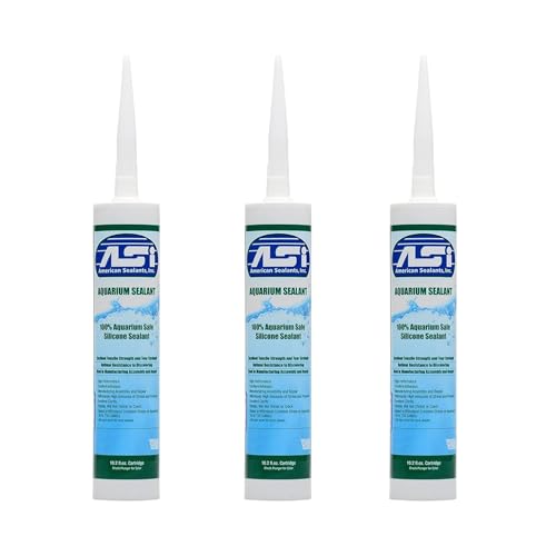 Clear Aquarium Silicone Sealant 10.2 oz, 3-Pack