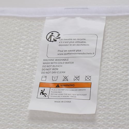 DEXI Microfiber Thick Bath Mat 40 x 60 cm, Ultra Soft and Absorbent Mats, Plush Fluffy Non-Slip Washable Rugs for Shower Floor, Bathroom Accessories Decor, White - Cosy Home Interiors DEXI Microfiber Thick Bath Mat 40 x 60 cm, Ultra Soft and Absorbent Mats, Plush Fluffy Non-Slip Washable Rugs for Shower Floor, Bathroom Accessories Decor, White - Image 13