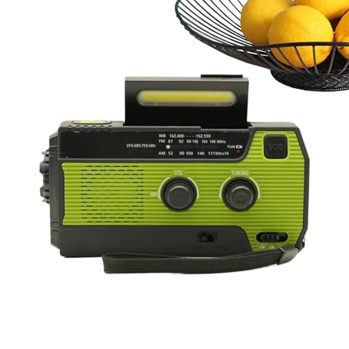 Radio AM FM portable avec lampe torche LED et alarme SOS pour camping