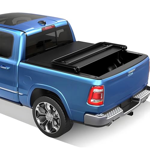 PENSUN 5.8FT Soft Tri-fold Truck Bed Tonneau Cover for 2007-2025