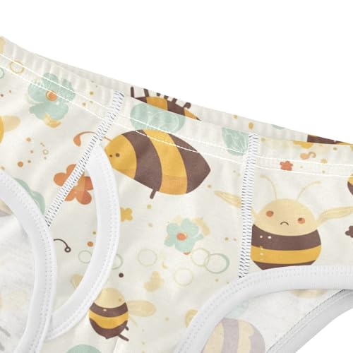 KLL Linear Bee Liquid Toddler Boys Pure Cotton Nighttime Underwear Breathable Children Panties4