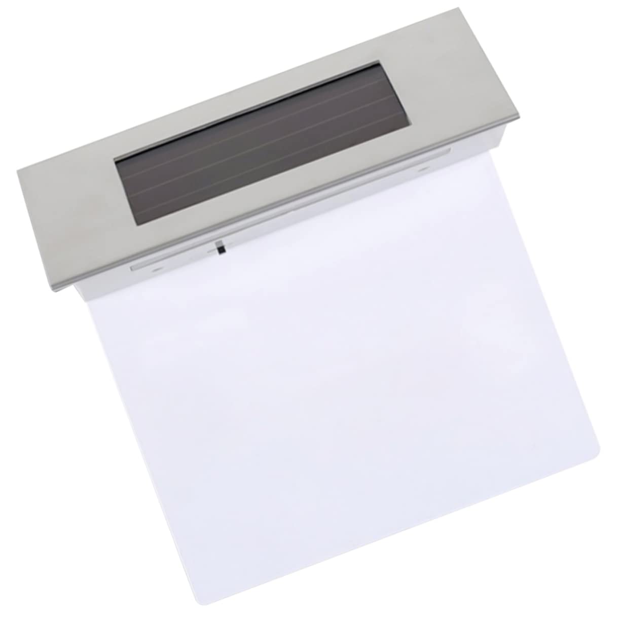 HEMOTON Luce Solare Facile da Installare per Uso Casa 2 Pezzi con 4 Led, Resistente Ip65, in Acciaio Inossidabile e Abs per Numero Civico da Esterno