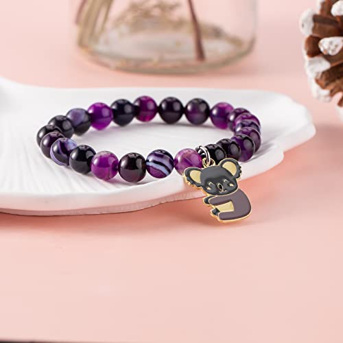 Image of PARTNER Koala Lover Gift Koala Spirit Animal Gift Koala Bracelet Koala Charm Jewelry Inspiration Gift for Friend
